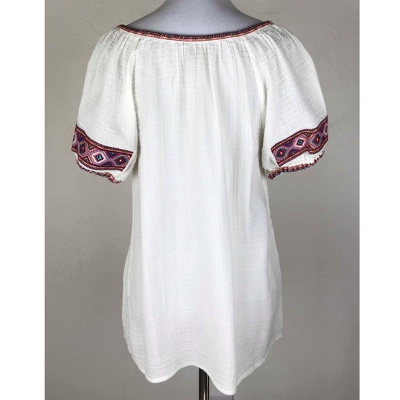 J.Crew Embroidered Gauze Tunic - Picture 3 of 3